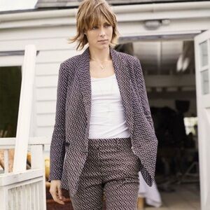 GP & J Baker H&M Collection Red Patterned Blazer